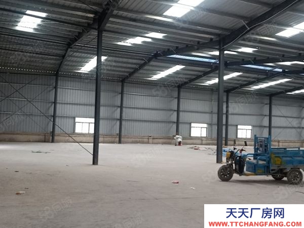 一層鋼構廠房，進出車輛方便，可生產可倉儲