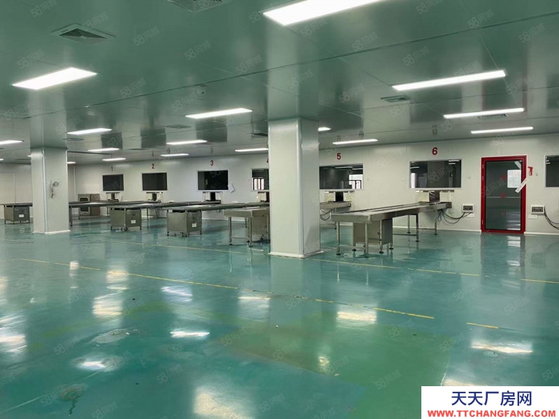 (出租)廣州 白云太和6400平獨門獨院現成化妝品無塵車間出租現成生產線