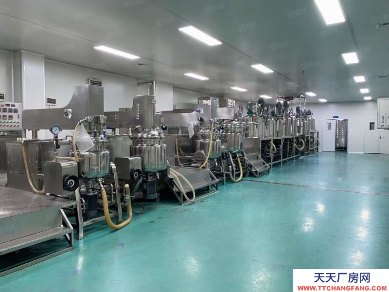 (出租)廣州 白云太和6400平獨門獨院現成化妝品無塵車間出租現成生產線