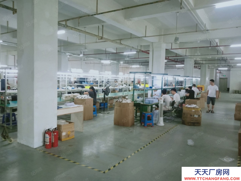 (出租) 深圳龍崗平湖工業(yè)園區(qū)新出樓上精裝廠房可做電商倉庫辦公帶現(xiàn)成辦公室出租