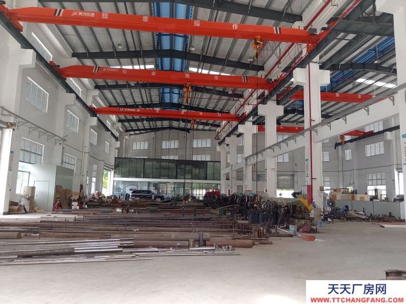 (出租) 中山東區(qū)張家邊12米高單一層,現(xiàn)成行吊,紅本重工業(yè)廠房,配套齊全