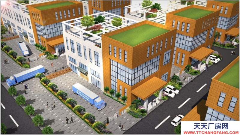 (出售) 西安周至2層半獨(dú)棟獨(dú)院墅式廠房，7.8米層高，送800㎡庭院露臺(tái)