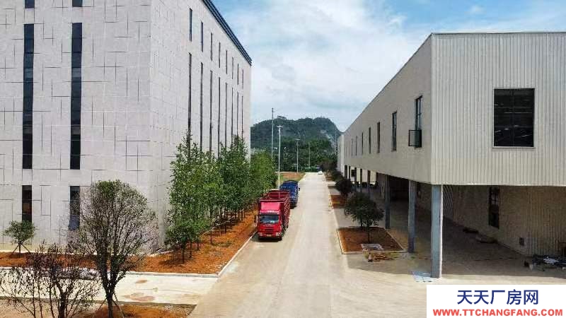 (出租) 柳州鹿寨縣鋼結構標準廠房,二棟二層,行吊,水電齊全