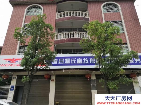 永州市道縣熱加工熟肉制品廠房  道州北路富塘臨街獨(dú)棟四層樓房屋