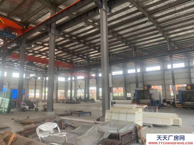 (出租) 南通海安開發區2000平可分租帶10噸行車標準鋼混結構廠房機械加工