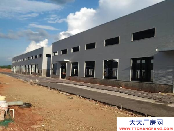 贛州市大余肉制品廠房  標準鋼結構廠房2棟，辦公樓一棟（可分租）