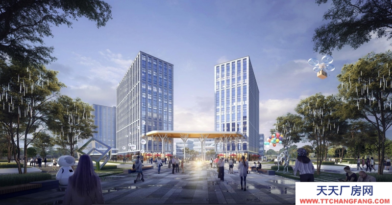 核心功能區電子信息產業園廠房出租，面積區間600-5000，配套完善