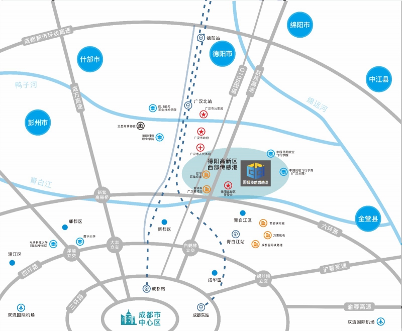 廣漢獨門獨院1360㎡框架廠房出售,50年產權,送超大露臺